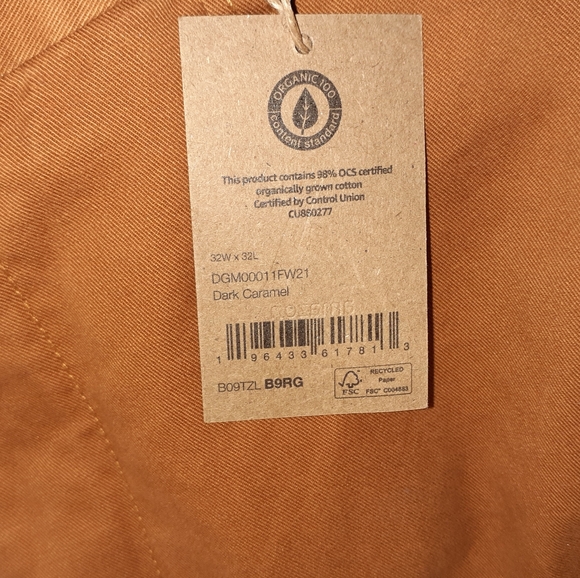 NWT Super Comfortable Organic Cotton Chino Men's - Picture 14 of 16